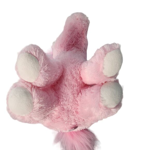 Aurora Pink Unicorn With Shiny Silver Horn Plush Stuffed Animal 11" Seated 2019 - Picture 6 of 11